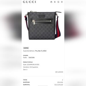 Gucci Green Patterned Messenger Bag